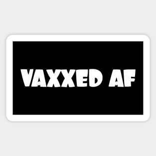 Vaxxed AF - white letters Sticker